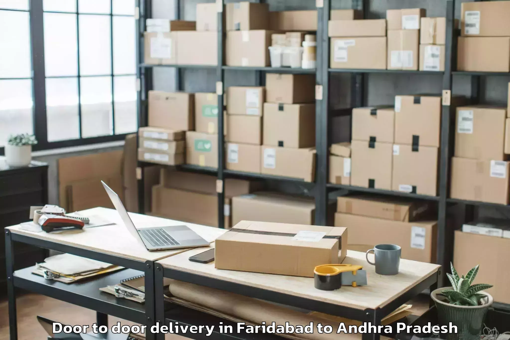 Reliable Faridabad to Vemulapalle Door To Door Delivery